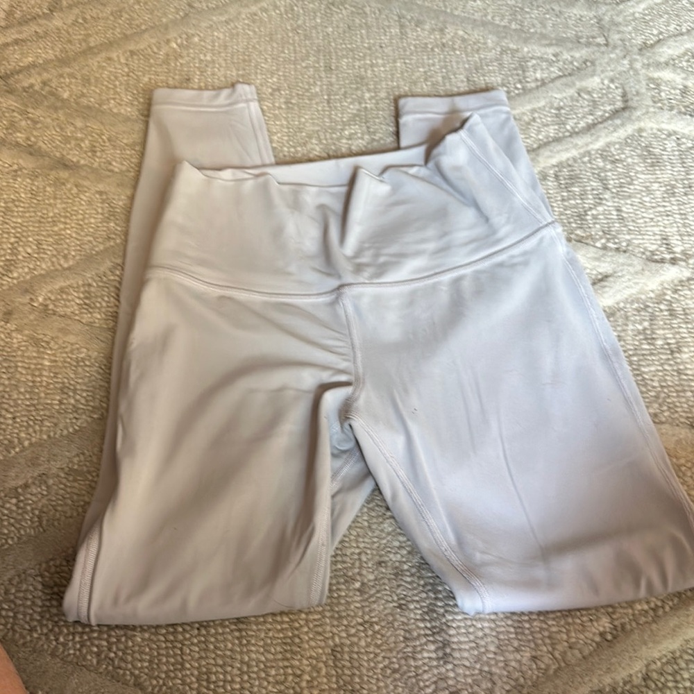 Lululemon light gray double lined Leggings